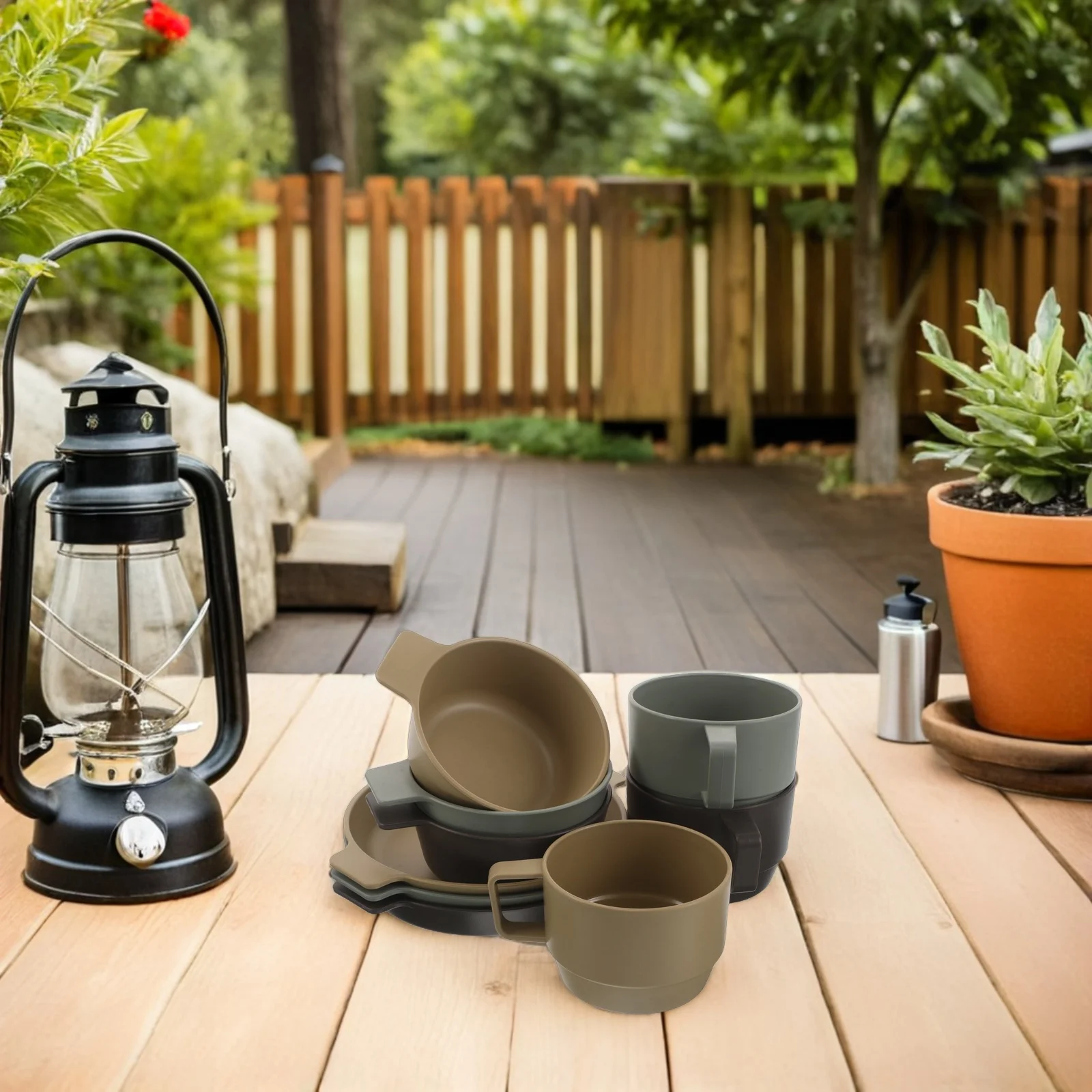 9Pcs Outdoor Camping Tableware Set Plastic Stackable Bowls and Mugs Lightweight Reusable Dinnerware for Picnic Hiking Bbq Rv
9Pcs Outdoor Camping Tableware Set Plastic Stackable Bowls and Mugs Lightweight Reusable Dinnerware for Picnic Hiking Bbq Rv