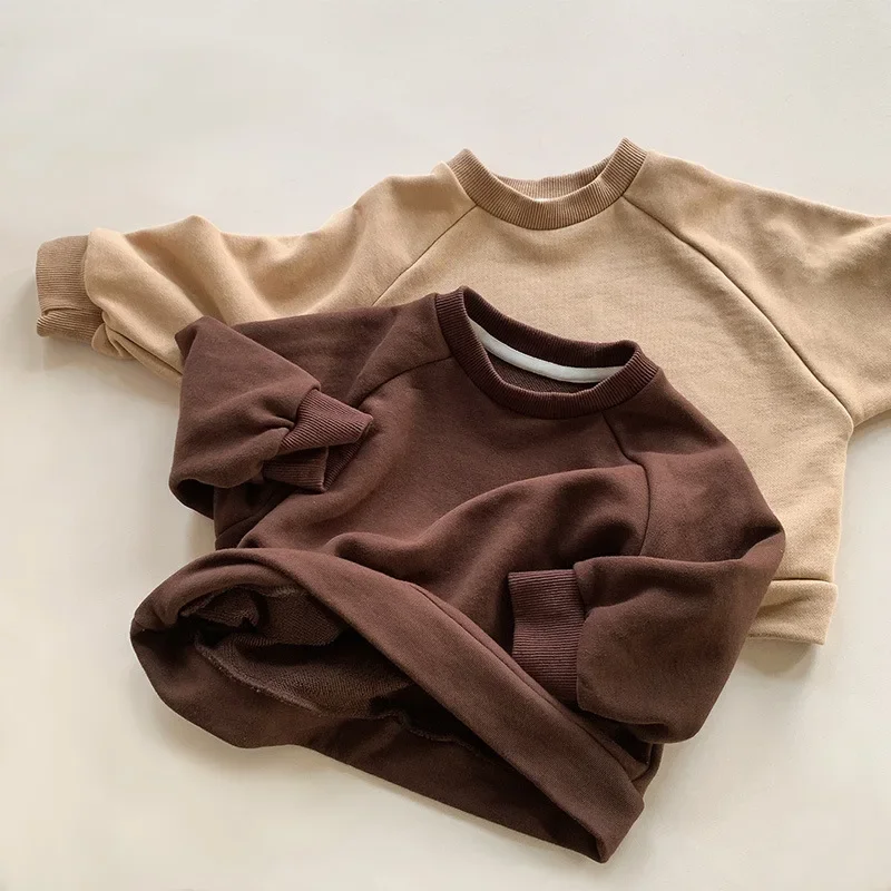 Baby Girls Boys Sweatshirt Long Sleeve Pullover Kids Solid Color Hoodies 2024 Spring Autumn 1 To 6Yrs Children's Clothing Casual
Baby Girls Boys Sweatshirt Long Sleeve Pullover Kids Solid Color Hoodies 2024 Spring Autumn 1 To 6Yrs Children's Clothing Casual