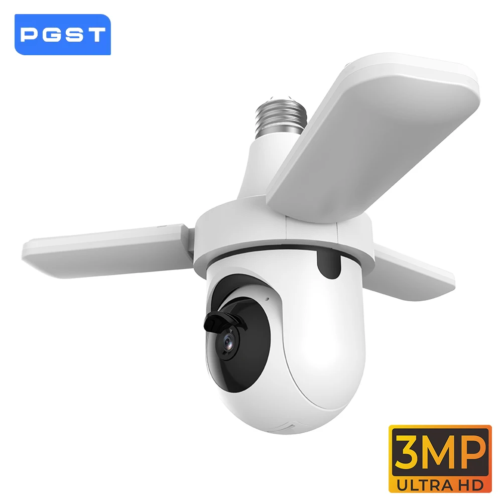 PGST 3MP HD Tuya WiFi PTZ Security Camera Garden Light Bulb Surveillance Camera CCTV 2-Way Audio Night Vision Humanoid Tracking
PGST 3MP HD Tuya WiFi PTZ Security Camera Garden Light Bulb Surveillance Camera CCTV 2-Way Audio Night Vision Humanoid Tracking