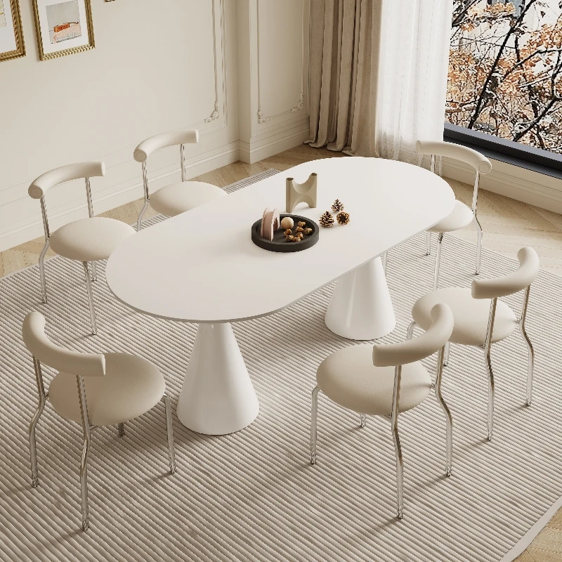 Cream style pure white slate dining table modern 6 chairs Dining room Living room kitchen table Table chair combination
Cream style pure white slate dining table modern 6 chairs Dining room Living room kitchen table Table chair combination