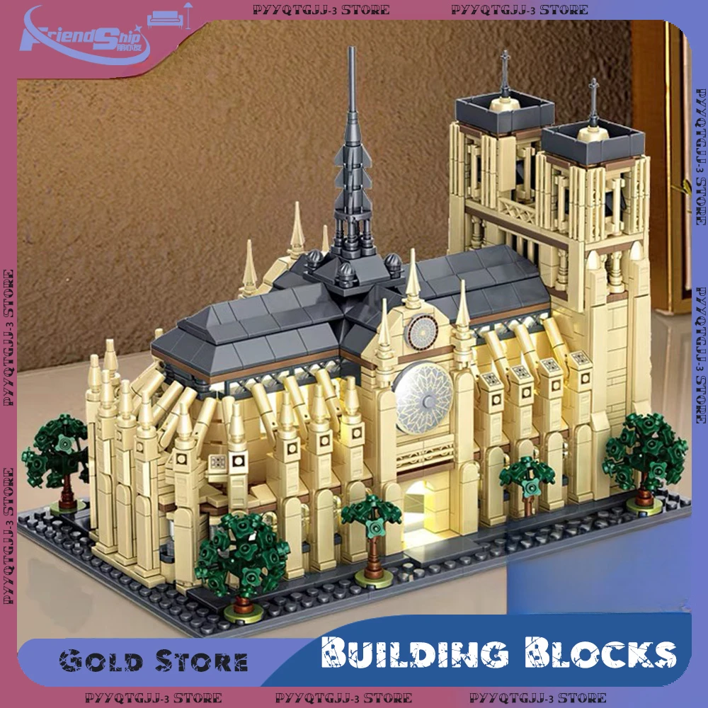 1757 шт. Notre-Dame De Paris архитектурные строительные блоки со световой моделью DIY комплект Коллекционный набор для взрослых домашний декор подарок
1757 шт. Notre-Dame De Paris архитектурные строительные блоки со световой моделью DIY комплект Коллекционный набор для взрослых домашний декор подарок