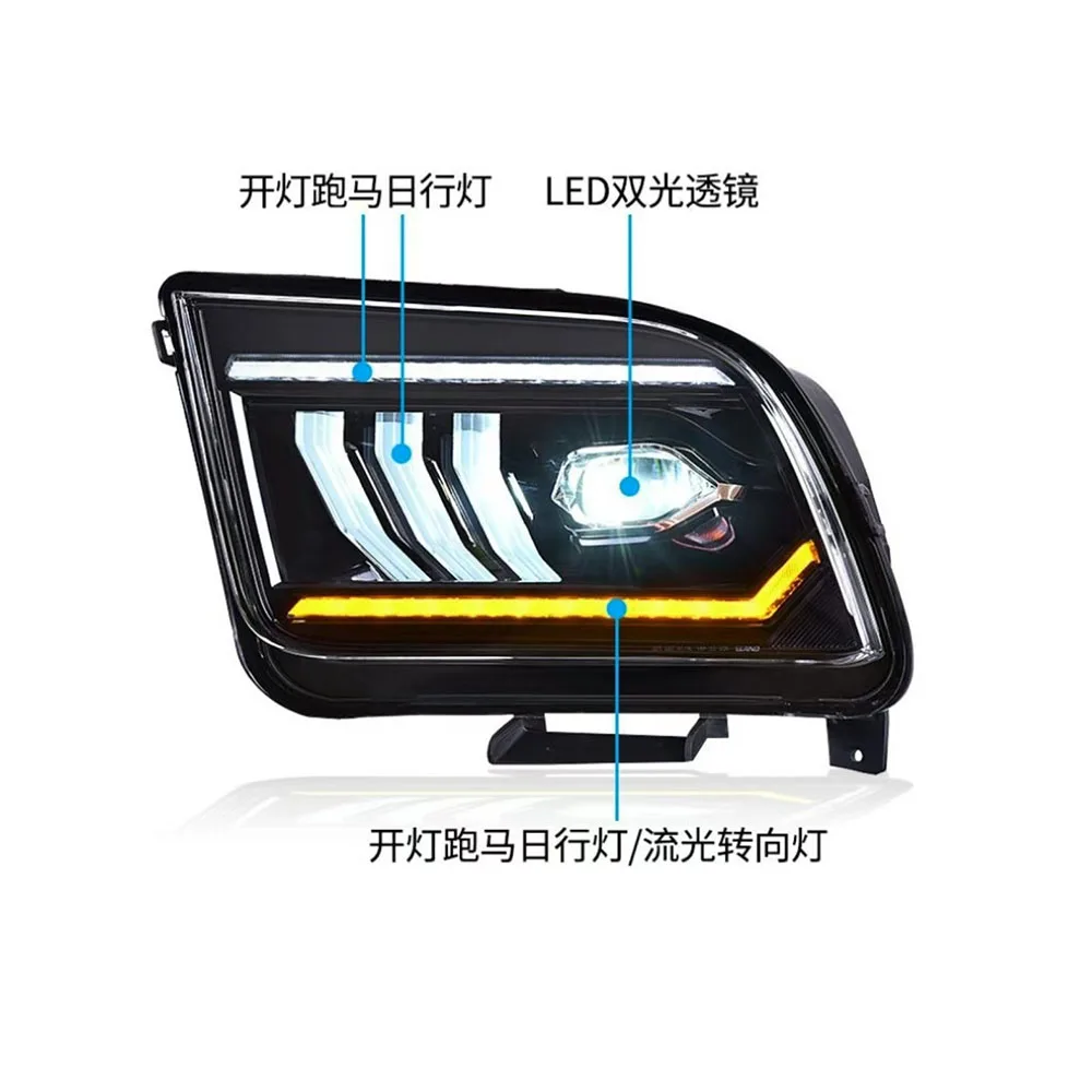 Car Lights For Ford Mustang 2005-2009 LED Headlight Modified Front LED Headlamp Plug And Play Assembly Accessories
Car Lights For Ford Mustang 2005-2009 LED Headlight Modified Front LED Headlamp Plug And Play Assembly Accessories