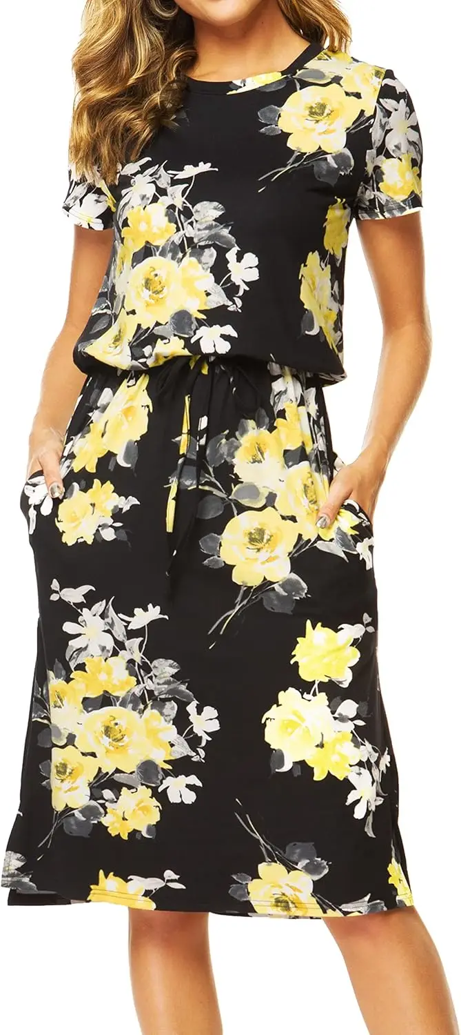 Women Summer Midi Knee Casual DrPocket Hide Belly Short Sleeve Spring Work Travel Teacher Outfit
Women Summer Midi Knee Casual DrPocket Hide Belly Short Sleeve Spring Work Travel Teacher Outfit