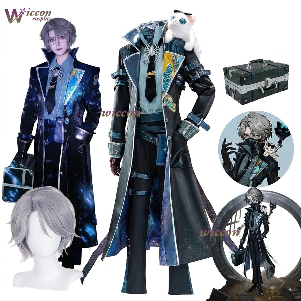 Game Identity V Aesop Carl Embalmer Cosplay Full Set Iridescent Coat Uniform With Mask Wig Halloween Roleplay Outfit
Game Identity V Aesop Carl Embalmer Cosplay Full Set Iridescent Coat Uniform With Mask Wig Halloween Roleplay Outfit