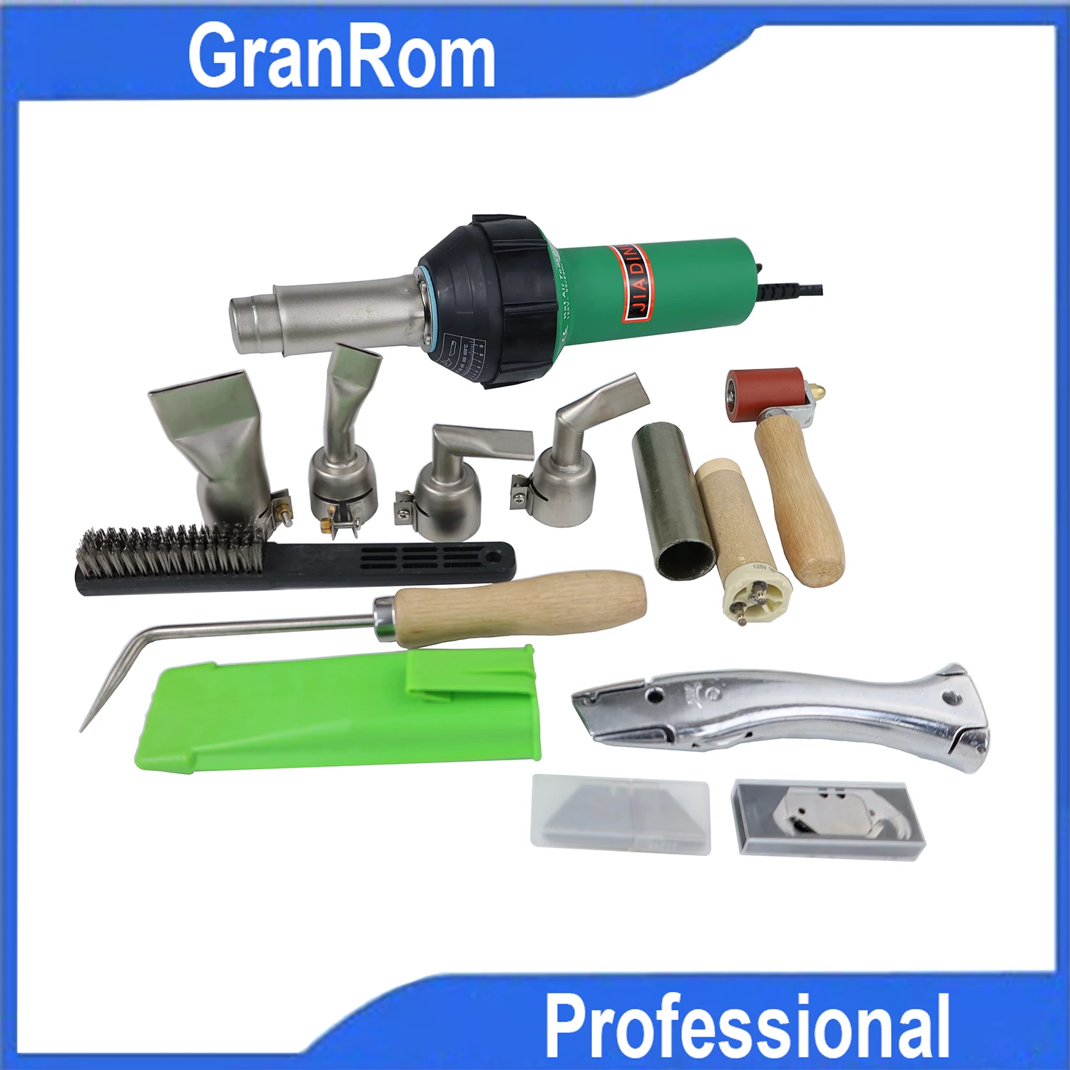 Professional 1600W Heat Gun Kit Industrial Hot Air Blast Torch Plastic Welder Tool Set PVC HDEP Floor Roofing Welding Tool
Professional 1600W Heat Gun Kit Industrial Hot Air Blast Torch Plastic Welder Tool Set PVC HDEP Floor Roofing Welding Tool