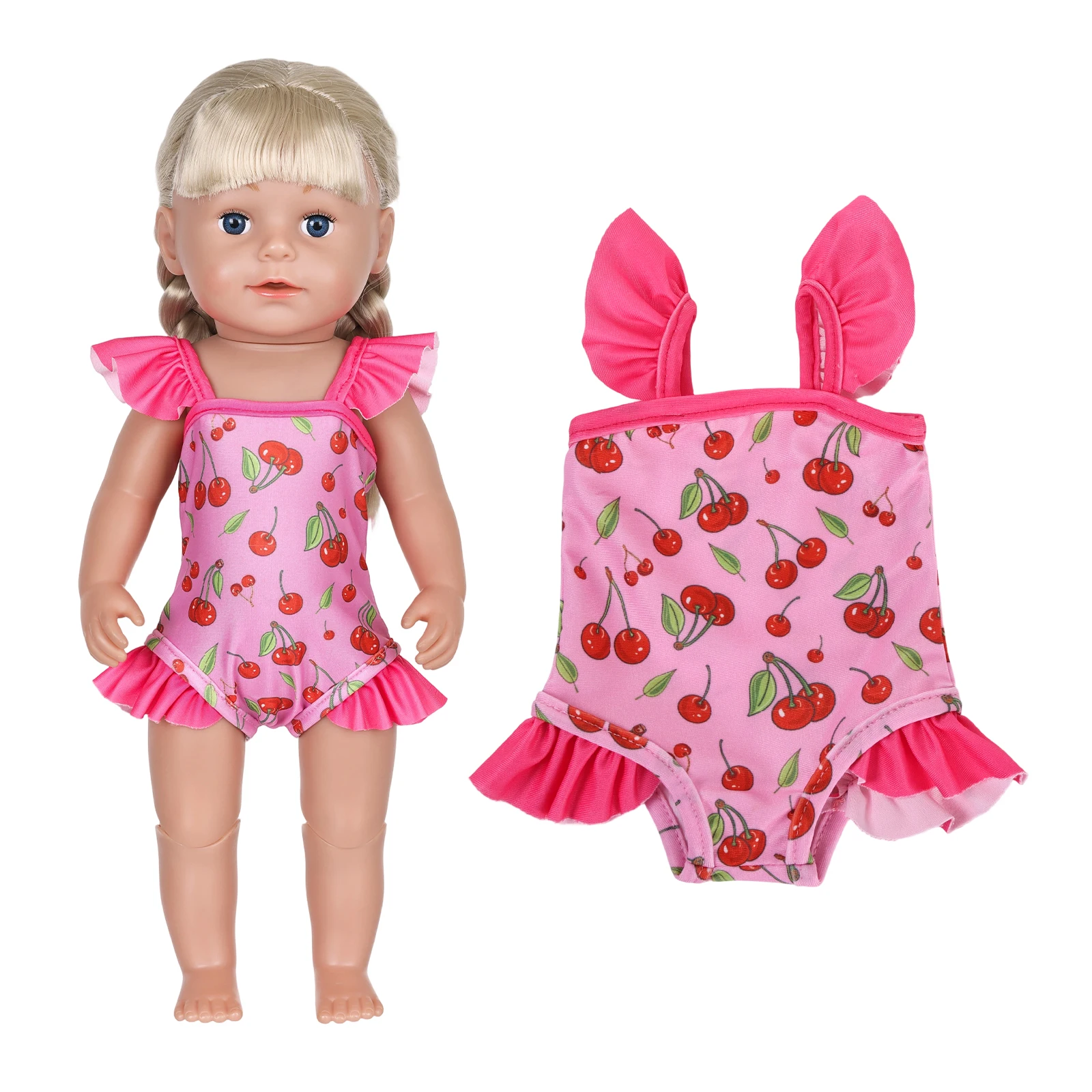 Doll Swimsuit for 16-18 Inch Girl Dolls Bikini Doll Clothes for 40-45cm Baby Doll Reborn Baby Doll Ruffle Bathing Suit
Doll Swimsuit for 16-18 Inch Girl Dolls Bikini Doll Clothes for 40-45cm Baby Doll Reborn Baby Doll Ruffle Bathing Suit