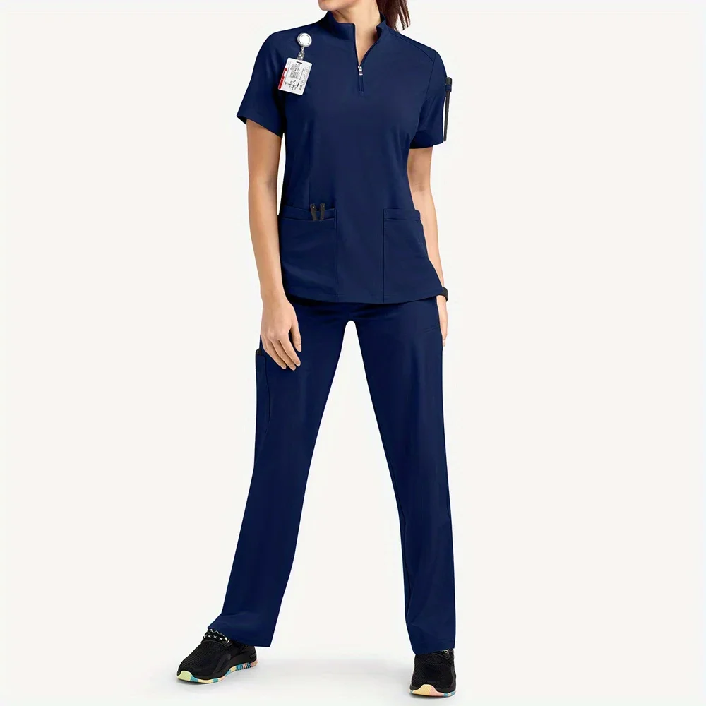 New Short Sleeve Inside Wear Set Scrubs Uniform Elastic Hand Washing Clothes Doctor Soft Quick Dry Brush Hand Clothes
New Short Sleeve Inside Wear Set Scrubs Uniform Elastic Hand Washing Clothes Doctor Soft Quick Dry Brush Hand Clothes
