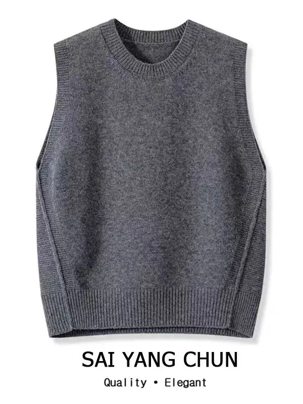 Women's Knitted Vest round Neck Loose Layering Fashionable Base Tank Top Commute Style Inner Wear Other Fabric Standard Thick...
Women's Knitted Vest round Neck Loose Layering Fashionable Base Tank Top Commute Style Inner Wear Other Fabric Standard Thick...