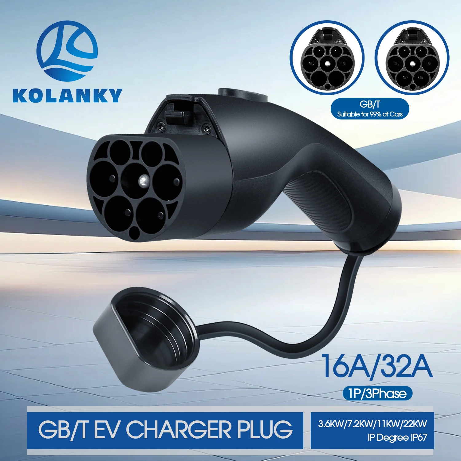 Kolanky EV Charging GBT Plug 32A 7.2KW Replacement Home Ev Charger Station Sparepart
Kolanky EV Charging GBT Plug 32A 7.2KW Replacement Home Ev Charger Station Sparepart