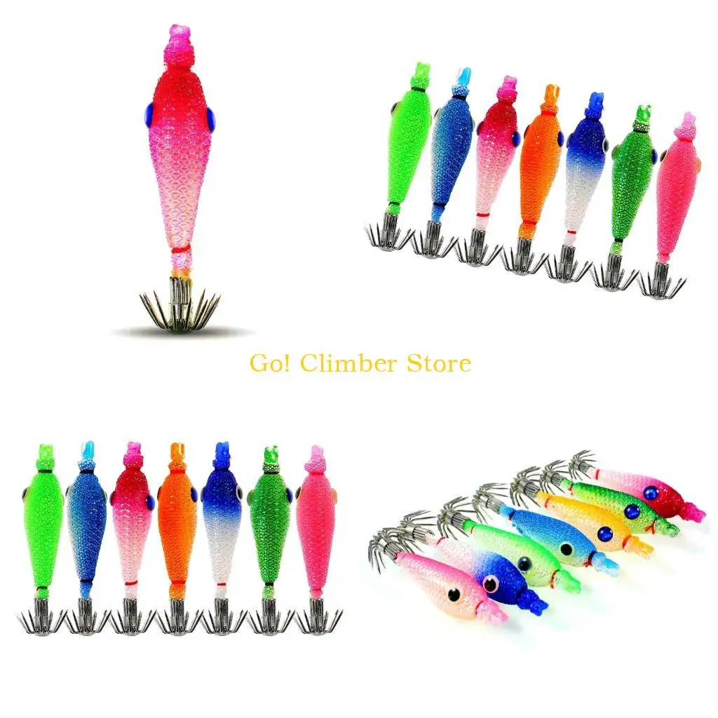 Q84C 7pcs 5.5cm Glow Squid Jig Lures Baits Squid Jig Glow Jig Hook for Saltwater Fishing Artificial Baits
Q84C 7pcs 5.5cm Glow Squid Jig Lures Baits Squid Jig Glow Jig Hook for Saltwater Fishing Artificial Baits