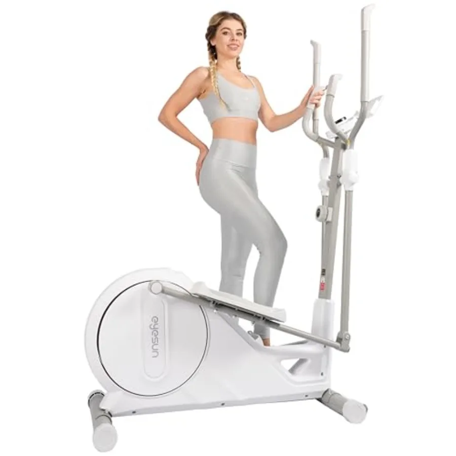 Home elliptical trainer with magnetic resistance, black finish, space-saving design, quiet operation, 16-level resistance, LCD
Home elliptical trainer with magnetic resistance, black finish, space-saving design, quiet operation, 16-level resistance, LCD