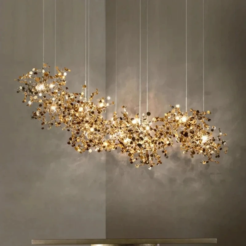 Modern Led Gold Stainless Steel Chandelier Chrome Hanging Lights for Kitchen Dining Room Lamp G9 Home Decor Lighting Fixtures
Modern Led Gold Stainless Steel Chandelier Chrome Hanging Lights for Kitchen Dining Room Lamp G9 Home Decor Lighting Fixtures