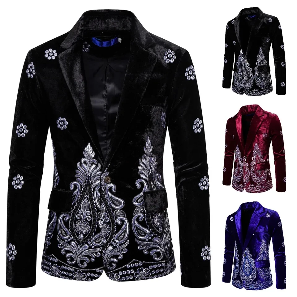 Autumn Winter New Fashion Men's Casual Trendy Printed Turn-down Collar Suit Blazers Slim Single-breasted Suit Coat Male Tops
Autumn Winter New Fashion Men's Casual Trendy Printed Turn-down Collar Suit Blazers Slim Single-breasted Suit Coat Male Tops