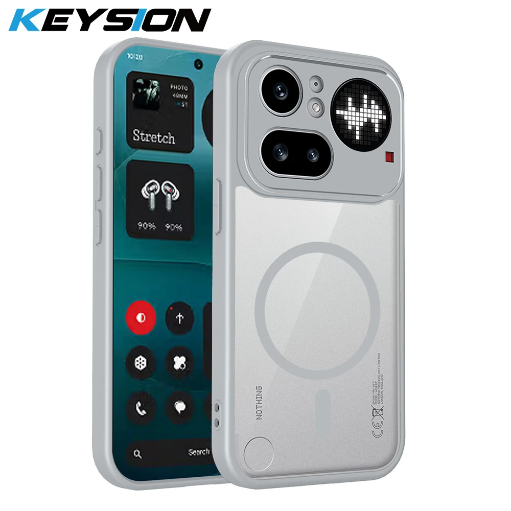 KEYSION Transparent Magnetic Phone Case for Nothing Phone 4A Pro Shockproof Back Cover for Nothing Phone 3 3A Pro 3ALite 2A Plus
KEYSION Transparent Magnetic Phone Case for Nothing Phone 4A Pro Shockproof Back Cover for Nothing Phone 3 3A Pro 3ALite 2A Plus