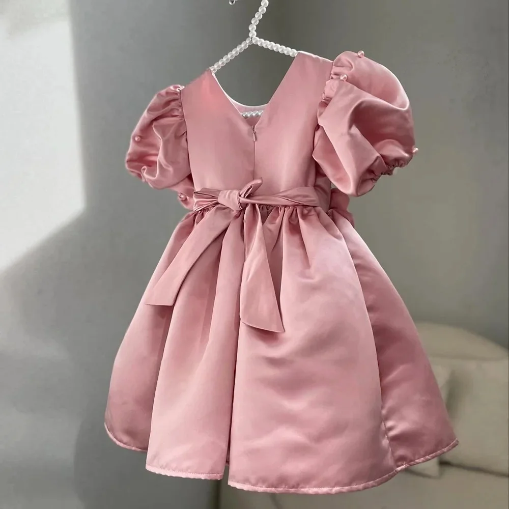 Custom JDY High End Handmade Satin Puff Sleeve 3D Floral Flower Girl Dress Wedding Party Birthday Pageant Gown Princess Frock فس
Custom JDY High End Handmade Satin Puff Sleeve 3D Floral Flower Girl Dress Wedding Party Birthday Pageant Gown Princess Frock فس