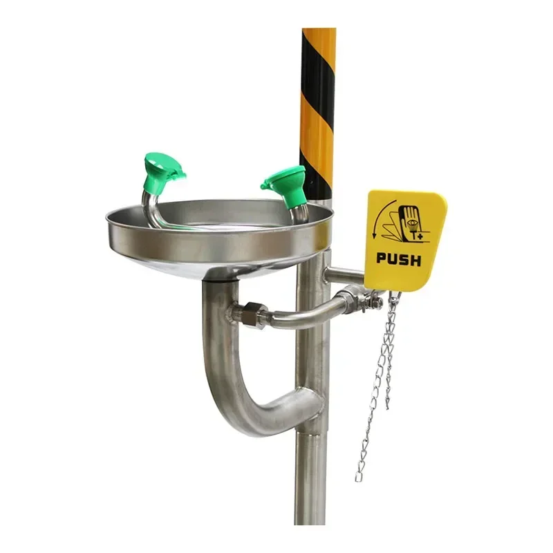 Hot sales safety shower and eye wash emergency eyewash shower foot control 304 stainless steel safety shower with hand railing
Hot sales safety shower and eye wash emergency eyewash shower foot control 304 stainless steel safety shower with hand railing