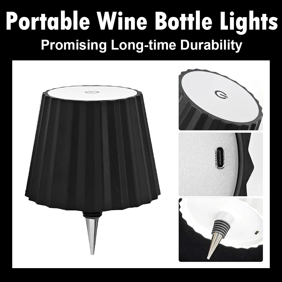 Wireless Touch Control Bottle Table Lamp Adjustable Brightness Night Lights Usb Rechargeable Wine White Light Eye Protection Led
Wireless Touch Control Bottle Table Lamp Adjustable Brightness Night Lights Usb Rechargeable Wine White Light Eye Protection Led