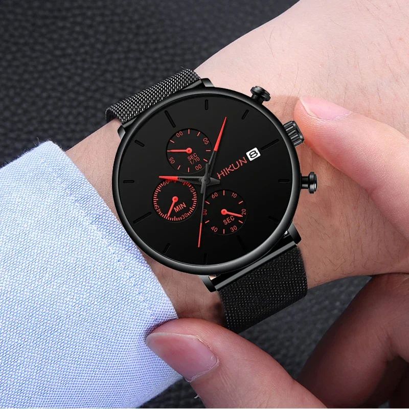 New Production 2020 Men's Fashion Watches Stainless Steel Mesh Belt Calendar Quartz Sport Watches Business Watches for Man Clock
New Production 2020 Men's Fashion Watches Stainless Steel Mesh Belt Calendar Quartz Sport Watches Business Watches for Man Clock