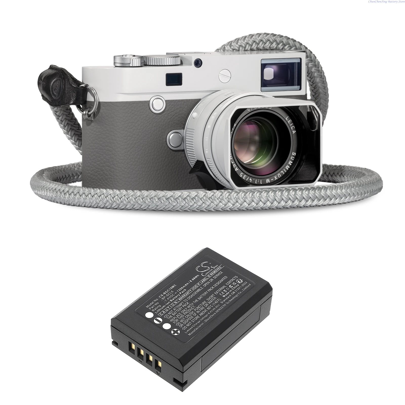 100% NEW 7.4V 1200mAh Camera Battery/Charger 24003, BP-SCL5 for Leica M10, M10P, M10R, Please select battery or Charger
100% NEW 7.4V 1200mAh Camera Battery/Charger 24003, BP-SCL5 for Leica M10, M10P, M10R, Please select battery or Charger