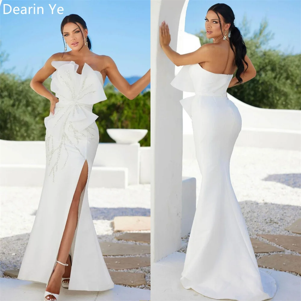 Customized Saudi Arabia Evening Dress Dearin Strapless Mermaid Floor Length Skirts Open Back Embroidery Sleeveless Bespoke Occas
Customized Saudi Arabia Evening Dress Dearin Strapless Mermaid Floor Length Skirts Open Back Embroidery Sleeveless Bespoke Occas