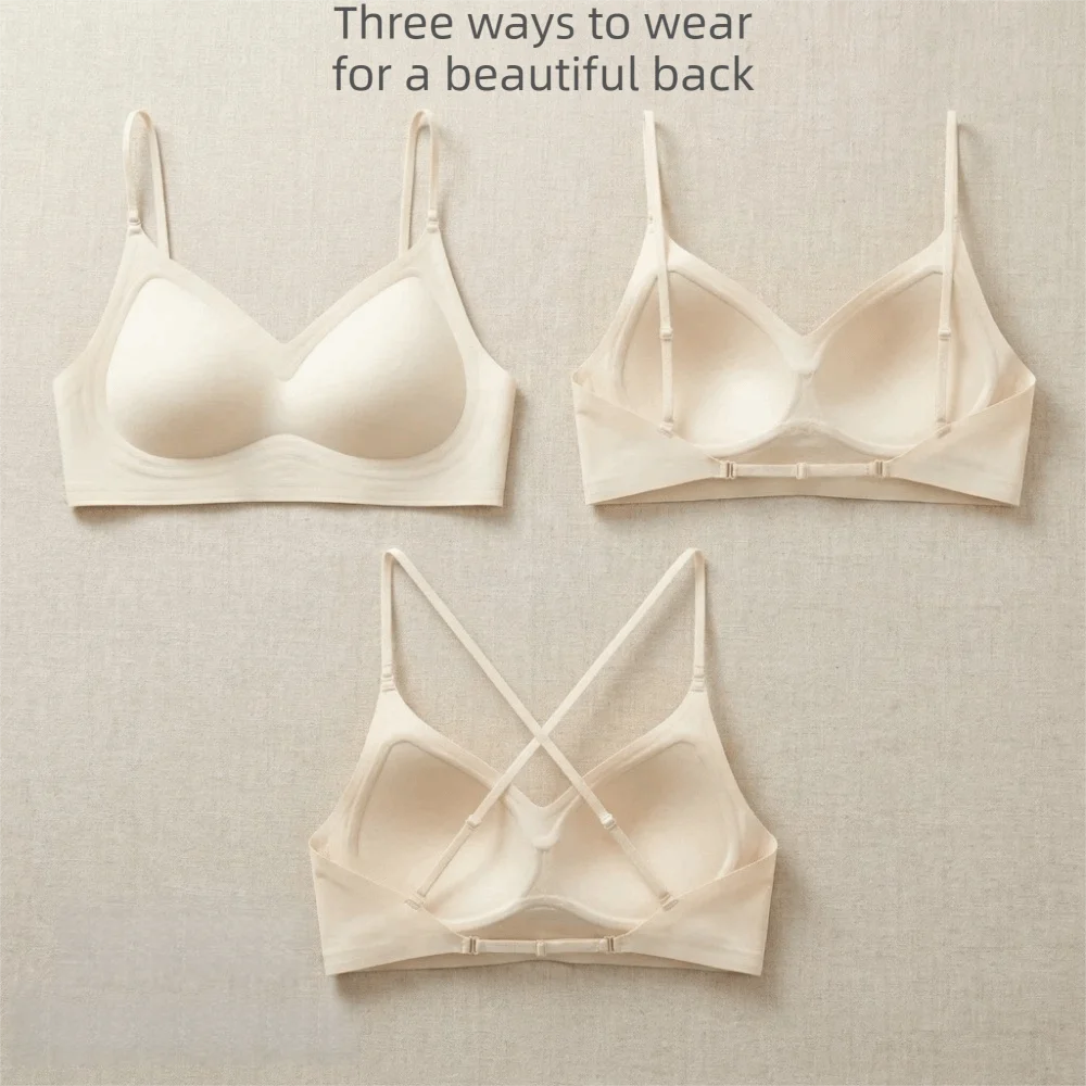 Simple Deep V Wireless Push Up Bra Anti-sagging Lingerie Underwear for Women Back-beautiful Shockproof Seamless Bra Gifts
Simple Deep V Wireless Push Up Bra Anti-sagging Lingerie Underwear for Women Back-beautiful Shockproof Seamless Bra Gifts