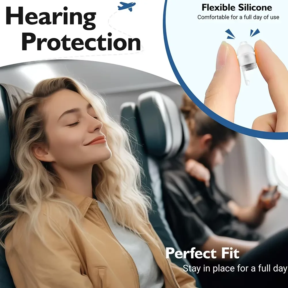 1 Pair Soft Silicone Earplugs - Noise Canceling, Waterproof, Comfortable Fit, for Sleep, Swimming, Creating a Silent Environment
1 Pair Soft Silicone Earplugs - Noise Canceling, Waterproof, Comfortable Fit, for Sleep, Swimming, Creating a Silent Environment