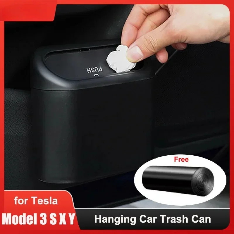 Car Trash Bin Hanging Vehicle Garbage Can for Tesla Model 3/Y/S/X Dust Case Storage Box ABS Pressing Auto Interior Accessories
Car Trash Bin Hanging Vehicle Garbage Can for Tesla Model 3/Y/S/X Dust Case Storage Box ABS Pressing Auto Interior Accessories