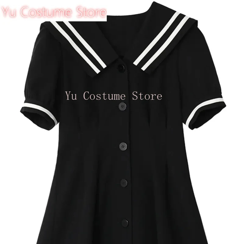 Preppy Style All-match Patchwork Sailor Collar Mini Dresses 2025 Summer Women's Puff Sleeve Y2K Harajuku Ulzzang A-Line Dress
Preppy Style All-match Patchwork Sailor Collar Mini Dresses 2025 Summer Women's Puff Sleeve Y2K Harajuku Ulzzang A-Line Dress