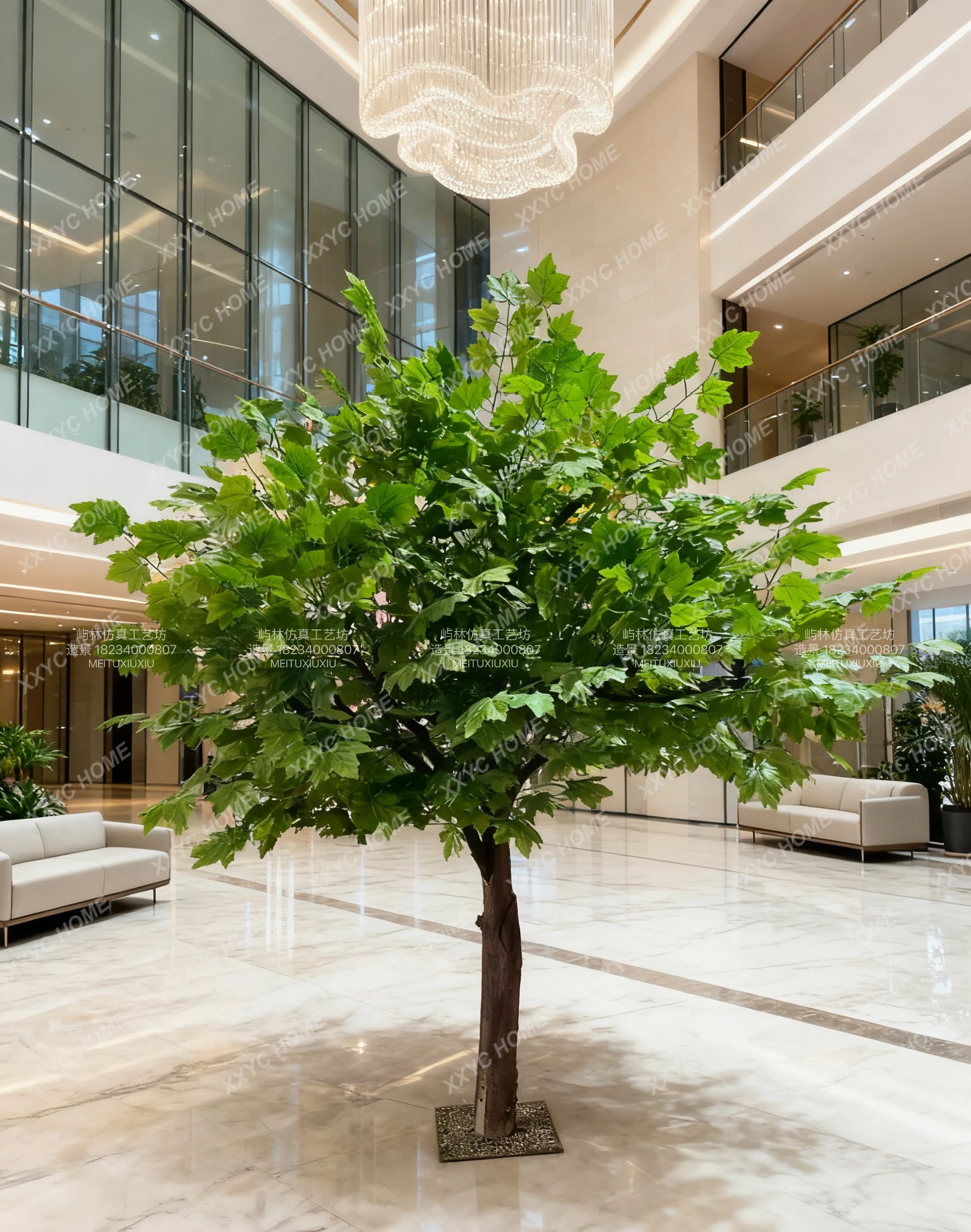 Simulation Ginkgo Tree False Tree Sycamore Tree Decorative Landscaping Indoor and Outdoor Landscape Large Green Plant Ornament
Simulation Ginkgo Tree False Tree Sycamore Tree Decorative Landscaping Indoor and Outdoor Landscape Large Green Plant Ornament