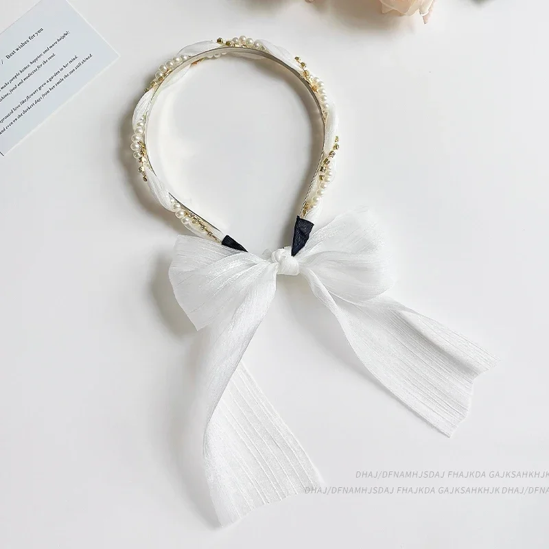 2024 New Pearl Ribbon Bow Hairband Headband For Women Hair Accessories Flower Headbands Women Headwear
2024 New Pearl Ribbon Bow Hairband Headband For Women Hair Accessories Flower Headbands Women Headwear
