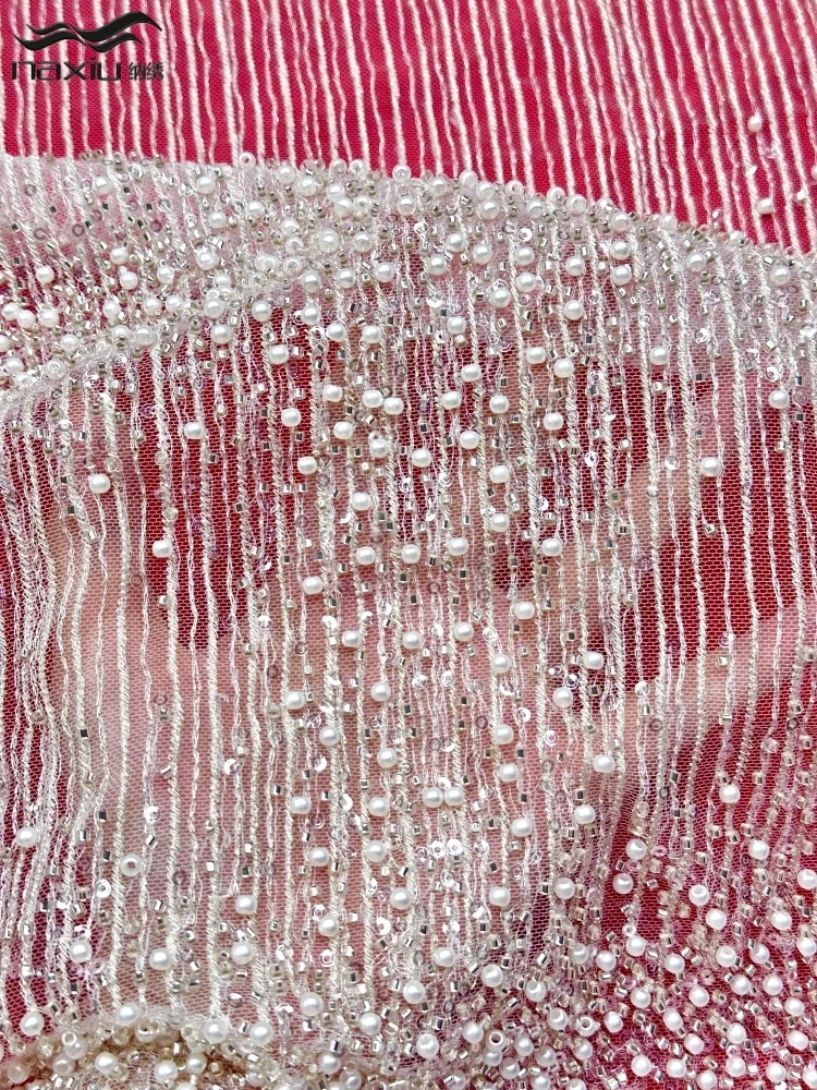 Madison Fashion African Lace Fabric 2026 High Quality French Beaded Luxury Tulle Lace Nigerian Sequins Net Lace Fabric For Dress
Madison Fashion African Lace Fabric 2026 High Quality French Beaded Luxury Tulle Lace Nigerian Sequins Net Lace Fabric For Dress