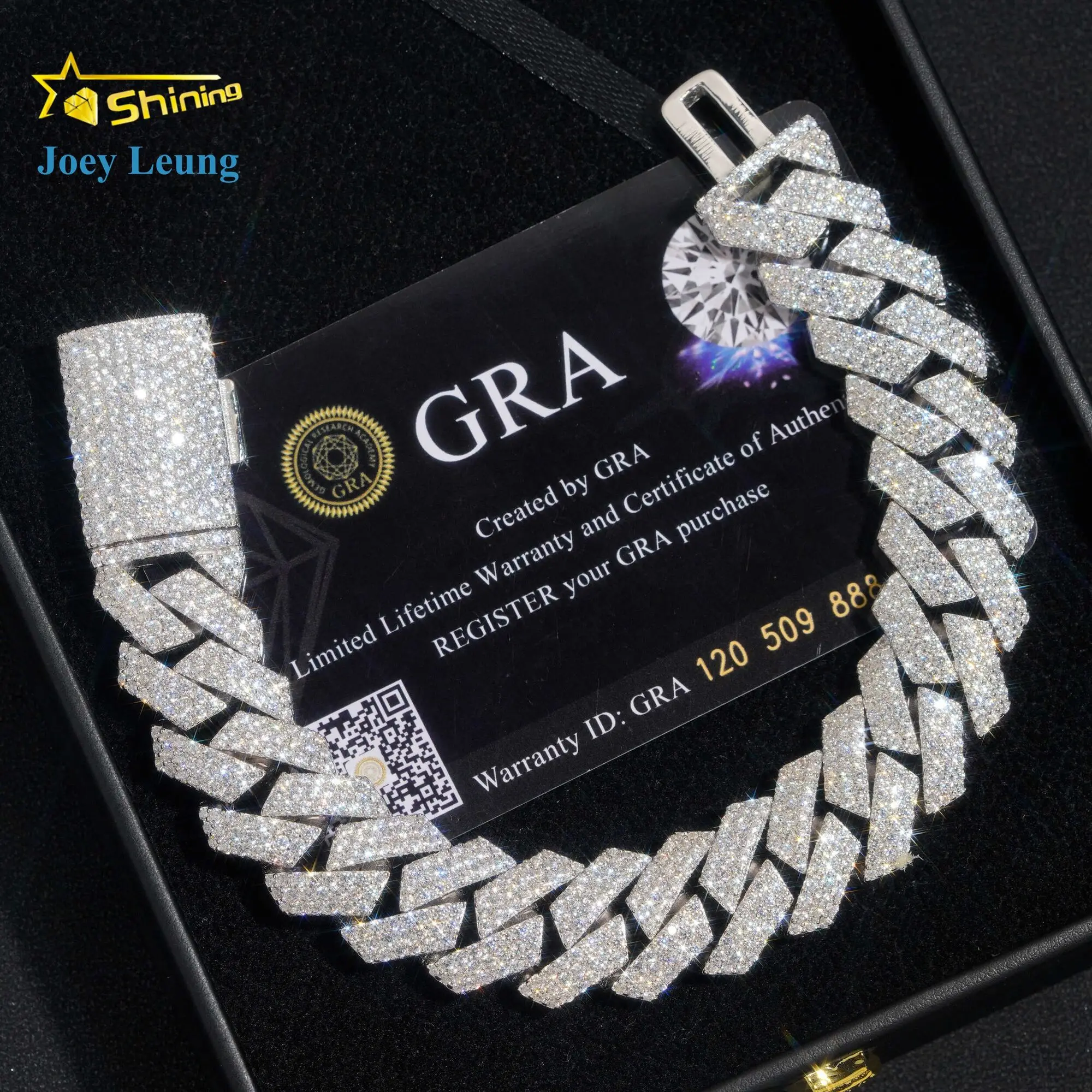 Iced Out 925 Sterling Silver VVS Moissanite Diamond Rapper Jewelry For Men 16MM Three Rows Hip Hop Cuban Link Bracelet
Iced Out 925 Sterling Silver VVS Moissanite Diamond Rapper Jewelry For Men 16MM Three Rows Hip Hop Cuban Link Bracelet