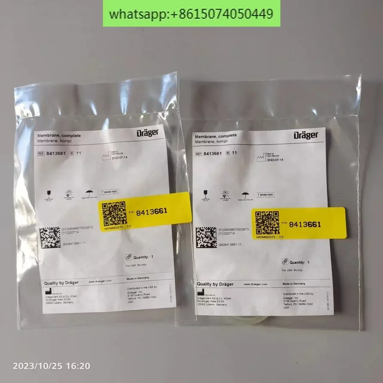 8413661 Drager Savina Membrane - Complete
8413661 Drager Savina Membrane - Complete