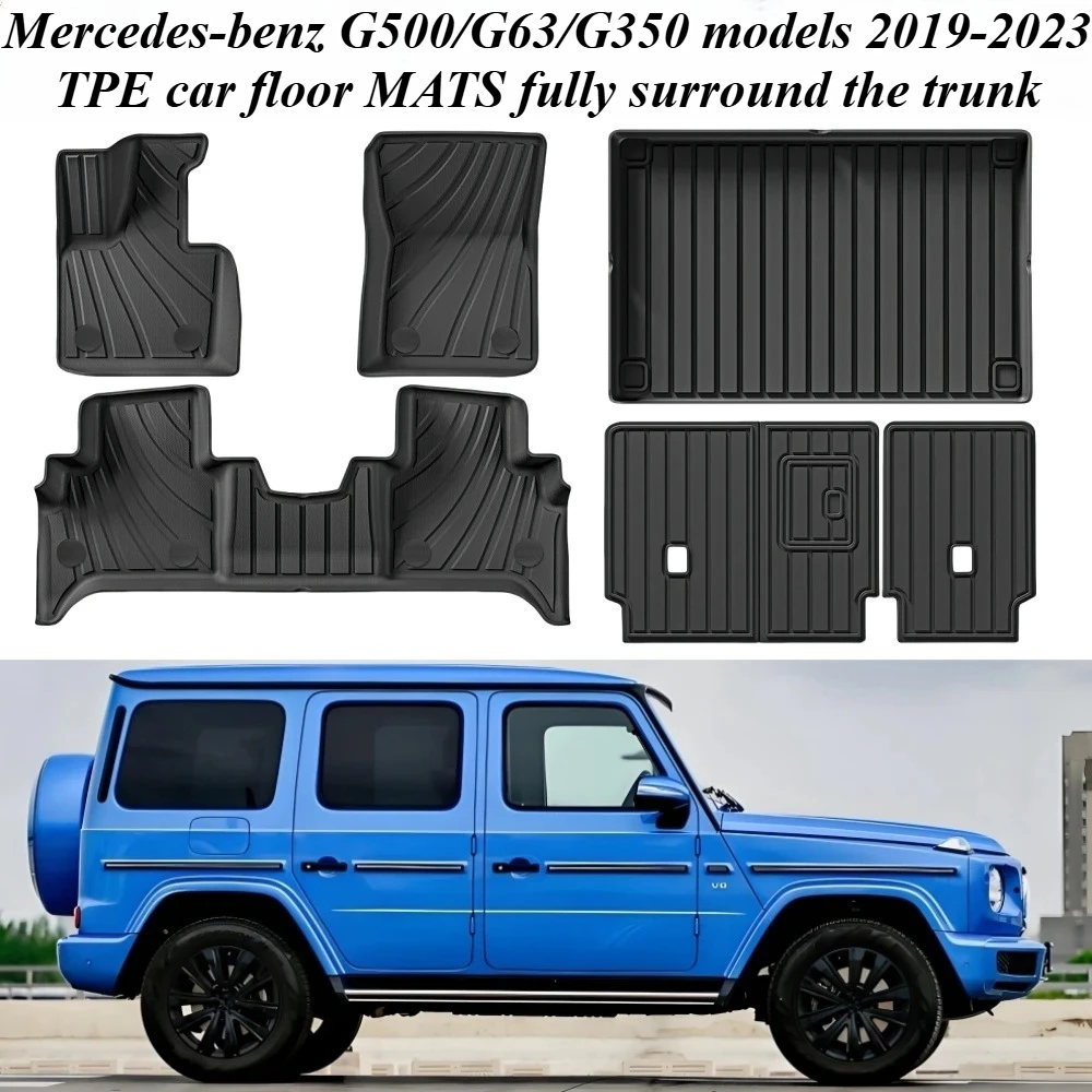 For Mercedes G500 G63 G350 AMG SUV 2019-2023 TPE Floor Mats Full Coverage Carpet Liners Cargo Liner Left Hand Drive Accessories
For Mercedes G500 G63 G350 AMG SUV 2019-2023 TPE Floor Mats Full Coverage Carpet Liners Cargo Liner Left Hand Drive Accessories