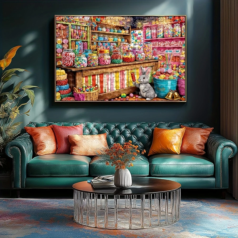 Candy Shop Rabbit 500/1000/1200/2000 PCS Jigsaw Puzzles Family Activity Games for Gameroom Bedroom Gifts Home Decor Frameless
Candy Shop Rabbit 500/1000/1200/2000 PCS Jigsaw Puzzles Family Activity Games for Gameroom Bedroom Gifts Home Decor Frameless