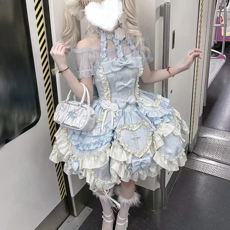 Новое викторианское Y2k милое женское платье в стиле Лолиты Kawaii с розовым бантом и оборками, вечерние мини-платья, японское винтажное элегантное платье принцессы
Новое викторианское Y2k милое женское платье в стиле Лолиты Kawaii с розовым бантом и оборками, вечерние мини-платья, японское винтажное элегантное платье принцессы