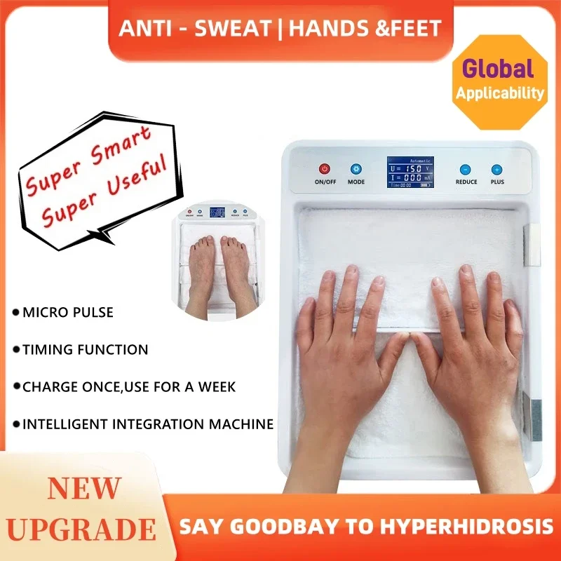 Hands And Feet Sweating ,Hyperhidrosis, Iontophoresis Antiperspirant Machine
Hands And Feet Sweating ,Hyperhidrosis, Iontophoresis Antiperspirant Machine