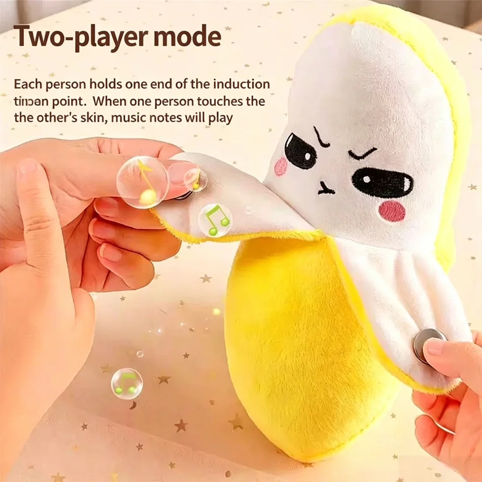 New Fruit Sensing Rhythm Toy Parent-child Interactive Plush Doll Banana Fruit Induction Toy Cultivate Music Perception Ability
New Fruit Sensing Rhythm Toy Parent-child Interactive Plush Doll Banana Fruit Induction Toy Cultivate Music Perception Ability