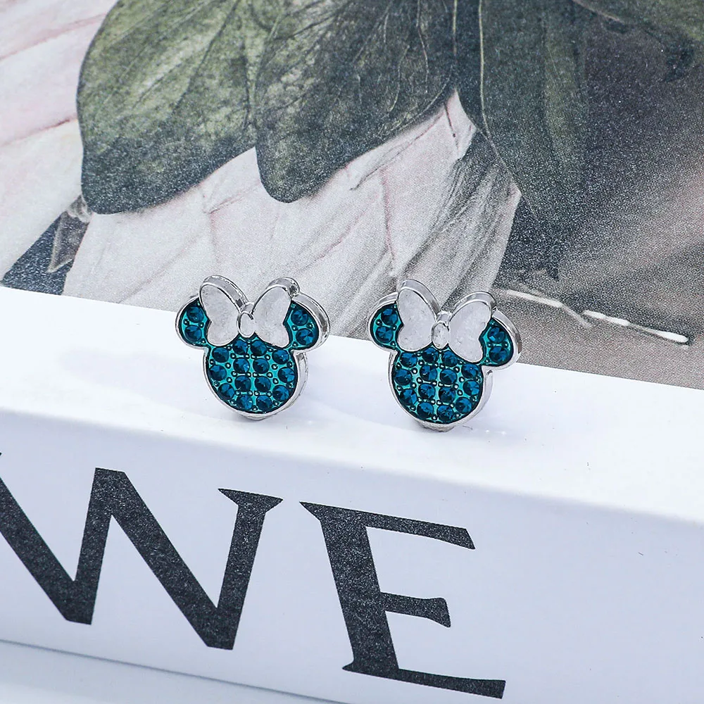 Disney Mickey Mouse Head Rhinestone Earrings for Women Girl Temperament Party Animal Jewelry Gift Cartoon Theme
Disney Mickey Mouse Head Rhinestone Earrings for Women Girl Temperament Party Animal Jewelry Gift Cartoon Theme