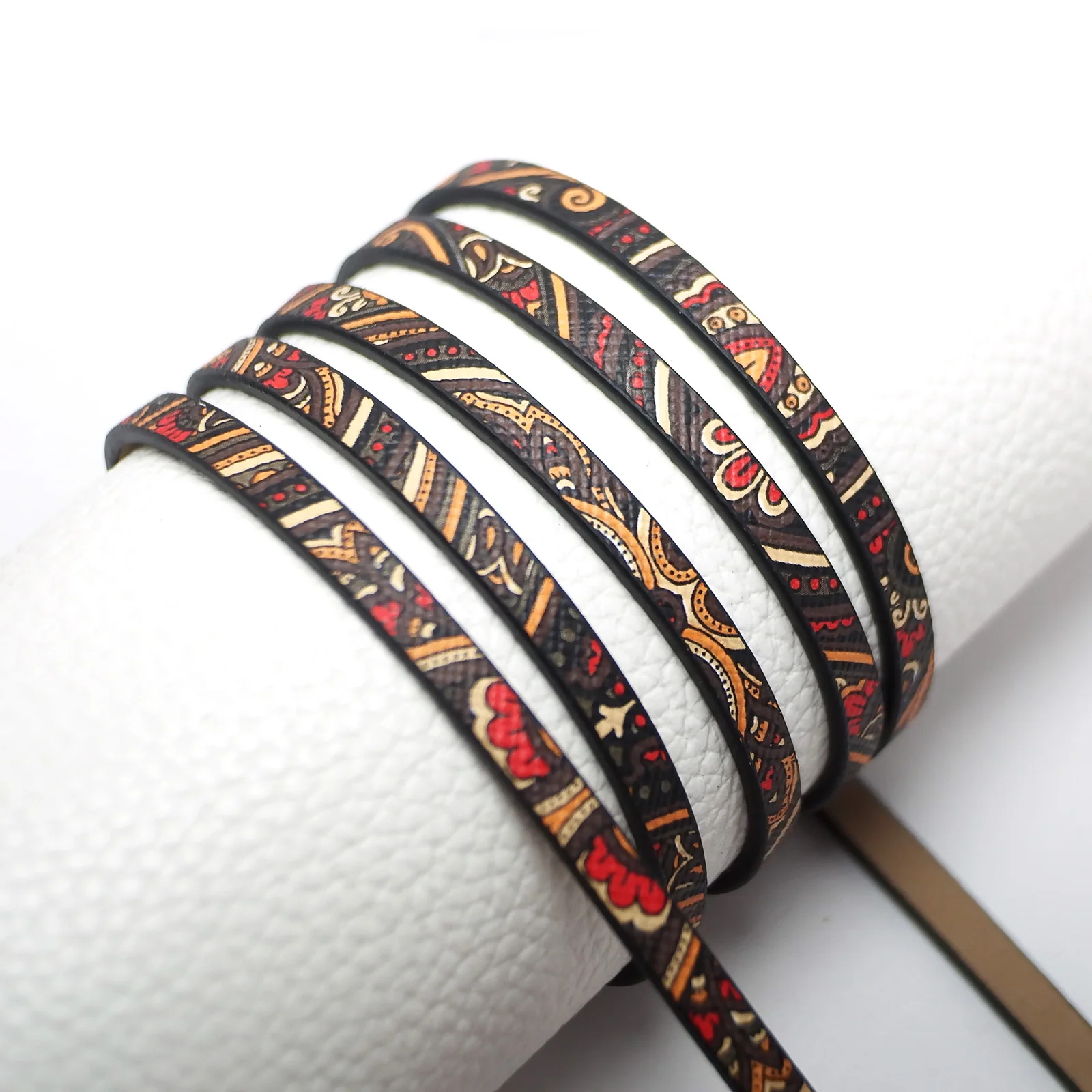 46inch Ethnic Style Leather Cord,5x2mm Brown Red Mixed Colors Leather Strip,Jewelry Cord,Bracelet Making,Synthetic Leather Cord
46inch Ethnic Style Leather Cord,5x2mm Brown Red Mixed Colors Leather Strip,Jewelry Cord,Bracelet Making,Synthetic Leather Cord