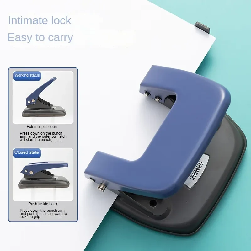 M&G Medium 20 Page Hole Punch Portable Dual Hole Punch Diameter 5.5 Mm/Hole Distance 80 mm (with Ruler) 2 Holes Blue Single Pac
M&G Medium 20 Page Hole Punch Portable Dual Hole Punch Diameter 5.5 Mm/Hole Distance 80 mm (with Ruler) 2 Holes Blue Single Pac