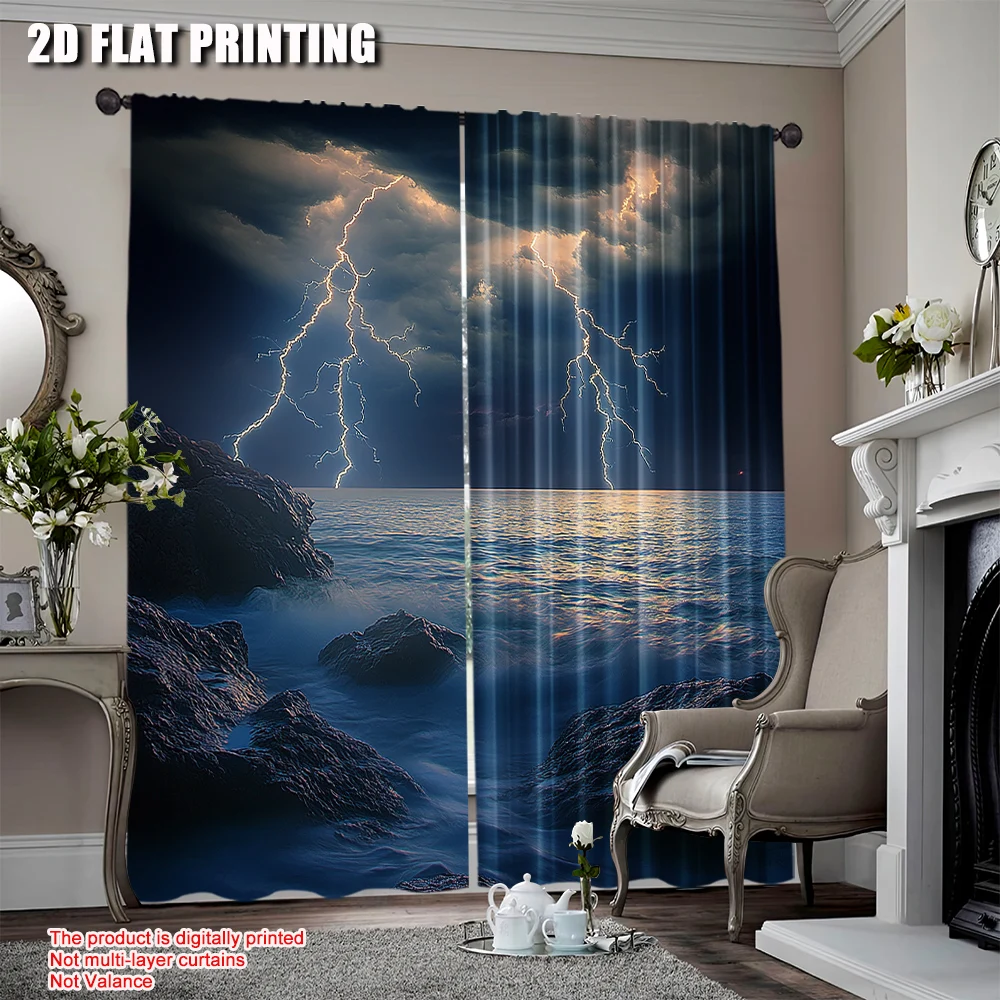 2Pcs Nature Curtain Summer Storm Over The Rocks In Ocean Bad Weather Nature For Bedroom Living Room And Dining Room
2Pcs Nature Curtain Summer Storm Over The Rocks In Ocean Bad Weather Nature For Bedroom Living Room And Dining Room