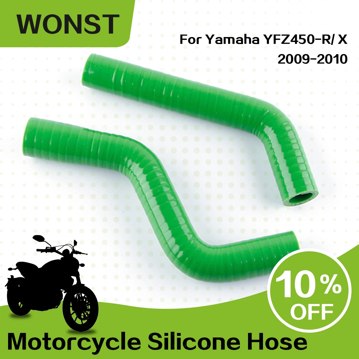 For Yamaha YFZ450-R YFZ450-X 2009 2010 Motorcycle Silicone Radiator Coolant Hose Kit
For Yamaha YFZ450-R YFZ450-X 2009 2010 Motorcycle Silicone Radiator Coolant Hose Kit