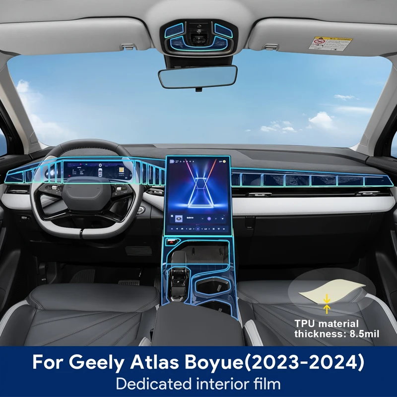 Прозрачная пленка из ТПУ для Geely Atlas boyue 2023 2024, наклейка для салона автомобиля, защитная пленка для центральной консоли, навигации, автомобильные аксессуары
Прозрачная пленка из ТПУ для Geely Atlas boyue 2023 2024, наклейка для салона автомобиля, защитная пленка для центральной консоли, навигации, автомобильные аксессуары