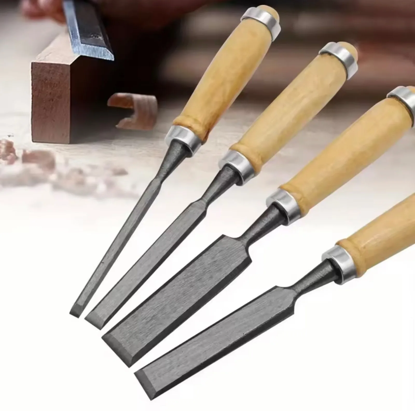 4PCS Wood Carving Chisel Set 8-20mm Woodworking Tools Ergonomic Handle
4PCS Wood Carving Chisel Set 8-20mm Woodworking Tools Ergonomic Handle