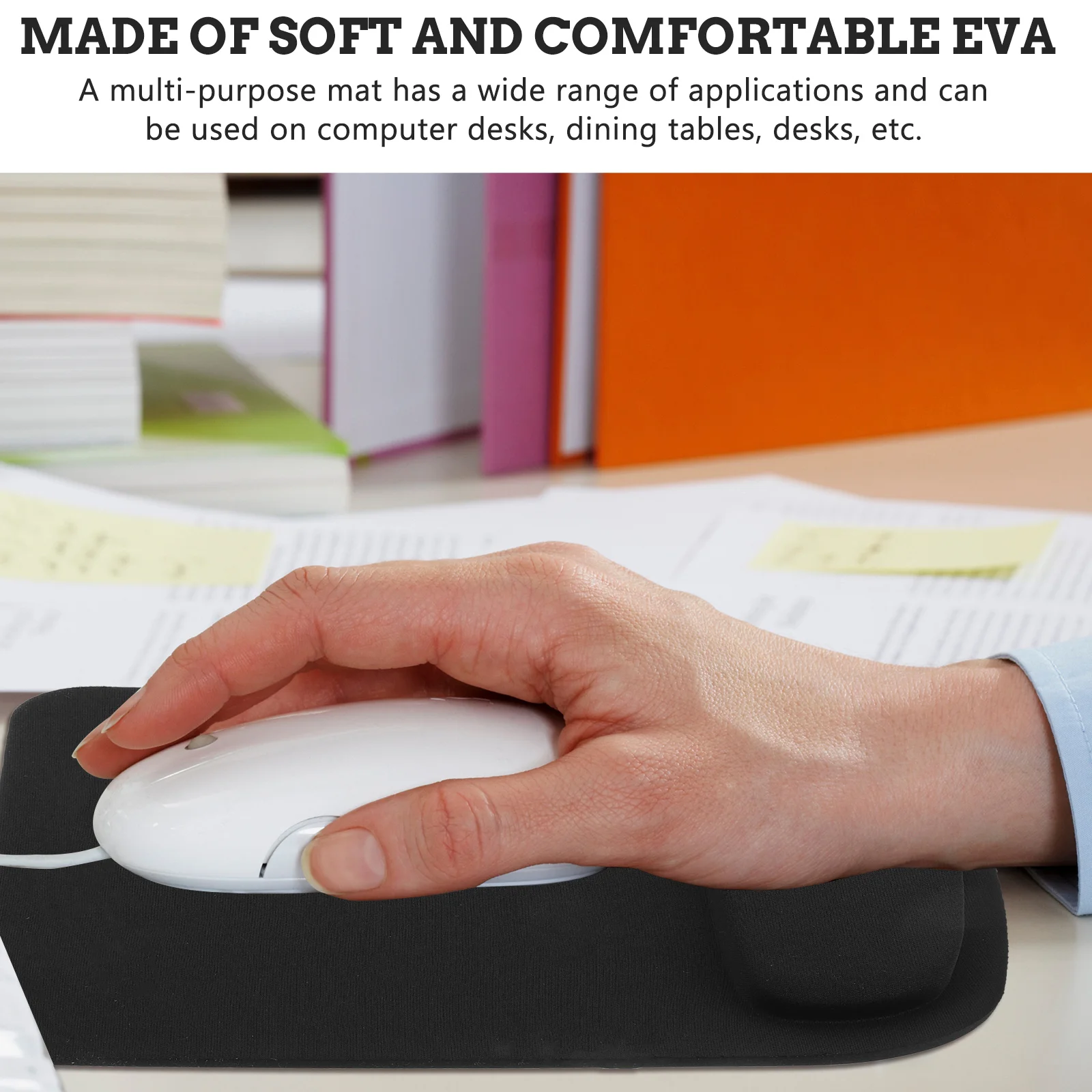 2Pcs Mouse Pad Wrist Rest Soft Comfortable Slow Rebound Eva Non-Slip Base Ergonomic Mouse Mat for Laptop Desktop Gaming
2Pcs Mouse Pad Wrist Rest Soft Comfortable Slow Rebound Eva Non-Slip Base Ergonomic Mouse Mat for Laptop Desktop Gaming