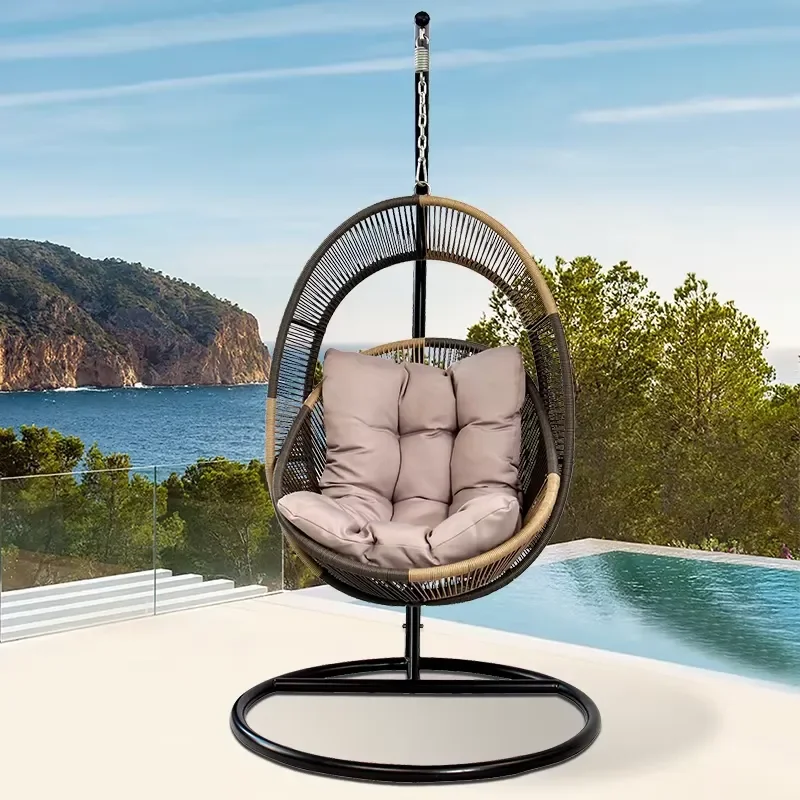 Modern Portable Wicker Garden Patio Hammock Furniture Outdoor Porch Rattan Swing Hanging Egg Shape Chair with Support Base
Modern Portable Wicker Garden Patio Hammock Furniture Outdoor Porch Rattan Swing Hanging Egg Shape Chair with Support Base