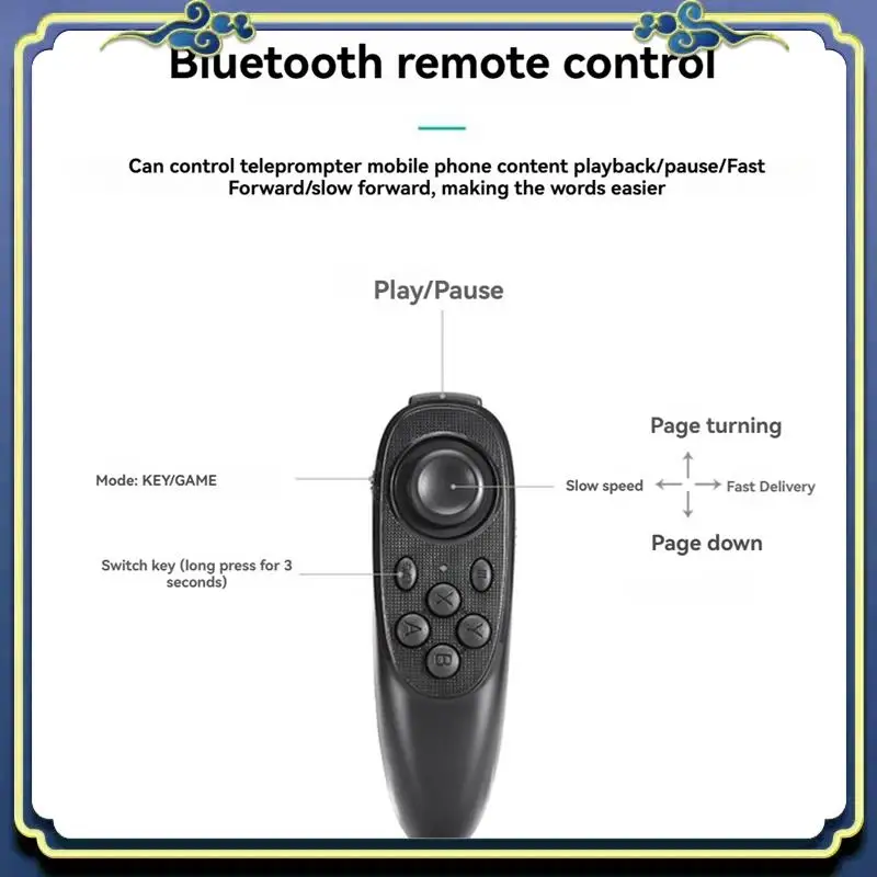 Portable Teleprompter For Smartphones With Remote Control Phone Holder For Video Recording & Live Streaming
Portable Teleprompter For Smartphones With Remote Control Phone Holder For Video Recording & Live Streaming