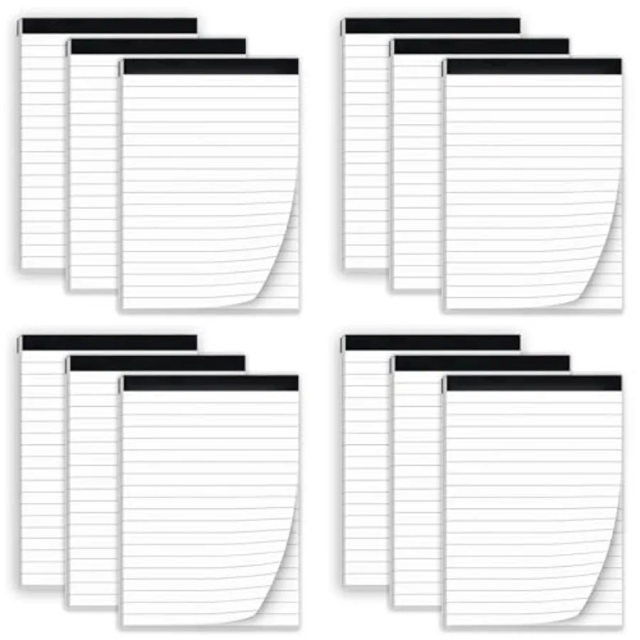 12 Pack Note Pads 4 x 6 Inch small notepads for Business Office Legal Pads, White Small Notepads Writing Pad Mini Notepad with
12 Pack Note Pads 4 x 6 Inch small notepads for Business Office Legal Pads, White Small Notepads Writing Pad Mini Notepad with