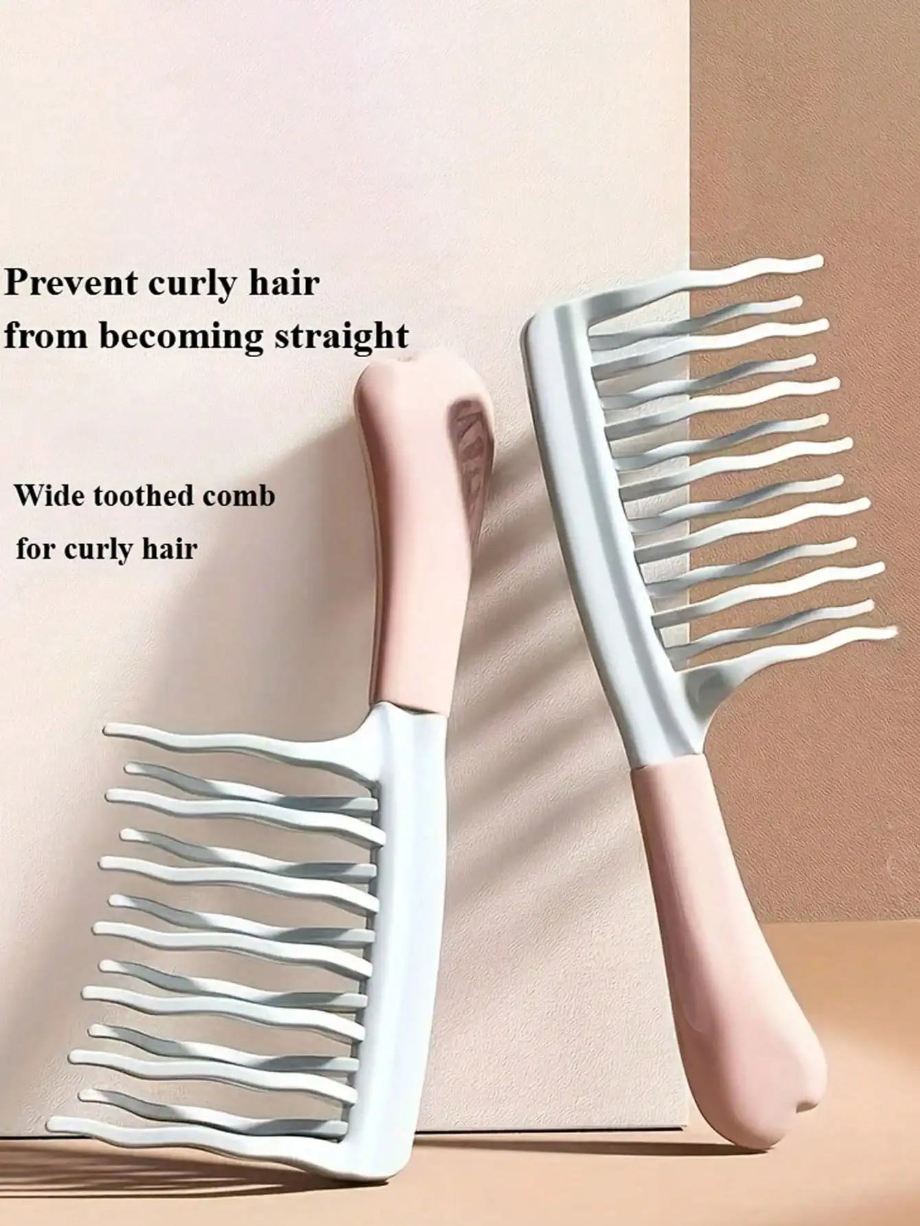 2pcs Wide-Tooth Comb, Suitable For Long Curly And Voluminous Hair - Fashionable Black And Light Blue Combs With ABS Handles, Great For Styling Curly Hair And Home Massage, Ideal Holiday Gift For Friends, Elegant Hair Brush, Stylish Hair Care, Suitable For
2pcs Wide-Tooth Comb, Suitable For Long Curly And Voluminous Hair - Fashionable Black And Light Blue Combs With ABS Handles, Great For Styling Curly Hair And Home Massage, Ideal Holiday Gift For Friends, Elegant Hair Brush, Stylish Hair Care, Suitable For